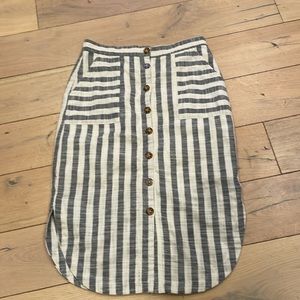 Maeve stripe skirt, size 8